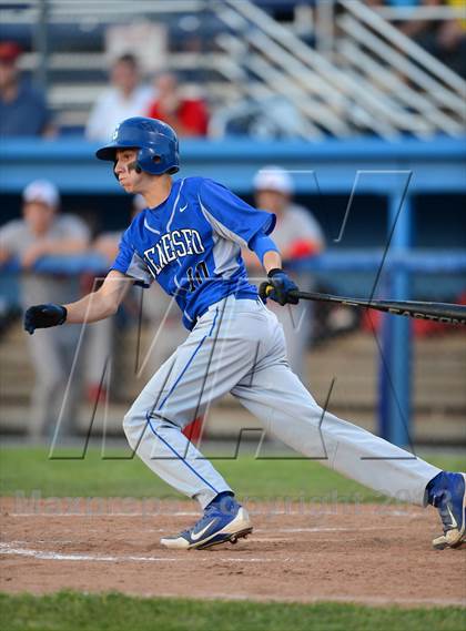 Thumbnail 1 in Geneseo vs. Red Jacket (NYSPHSAA Section 5 Class C Final) photogallery.