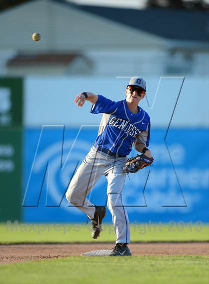 Thumbnail 3 in Geneseo vs. Red Jacket (NYSPHSAA Section 5 Class C Final) photogallery.