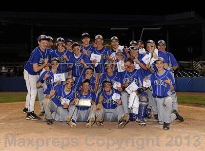 Thumbnail 3 in Geneseo vs. Red Jacket (NYSPHSAA Section 5 Class C Final) photogallery.