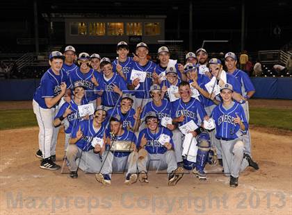 Thumbnail 2 in Geneseo vs. Red Jacket (NYSPHSAA Section 5 Class C Final) photogallery.