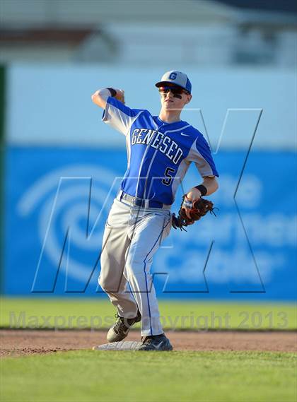Thumbnail 2 in Geneseo vs. Red Jacket (NYSPHSAA Section 5 Class C Final) photogallery.