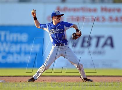 Thumbnail 3 in Geneseo vs. Red Jacket (NYSPHSAA Section 5 Class C Final) photogallery.