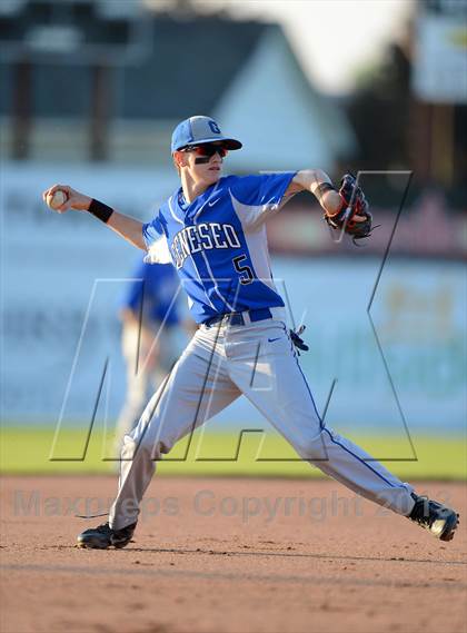 Thumbnail 2 in Geneseo vs. Red Jacket (NYSPHSAA Section 5 Class C Final) photogallery.