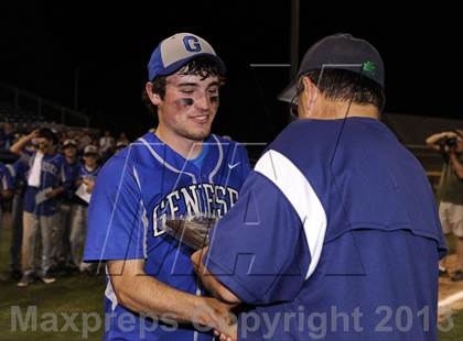 Thumbnail 3 in Geneseo vs. Red Jacket (NYSPHSAA Section 5 Class C Final) photogallery.