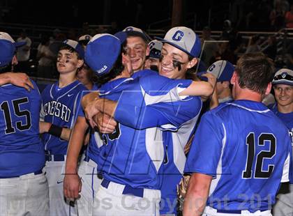 Thumbnail 1 in Geneseo vs. Red Jacket (NYSPHSAA Section 5 Class C Final) photogallery.