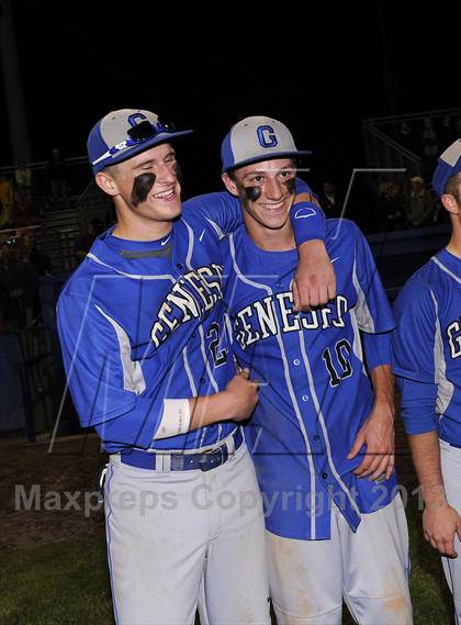 Thumbnail 1 in Geneseo vs. Red Jacket (NYSPHSAA Section 5 Class C Final) photogallery.