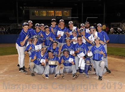 Thumbnail 1 in Geneseo vs. Red Jacket (NYSPHSAA Section 5 Class C Final) photogallery.
