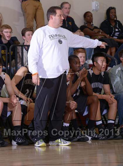 Thumbnail 1 in Palos Verdes Peninsula vs. Moreau Catholic (MaxPreps Holiday Classic) photogallery.