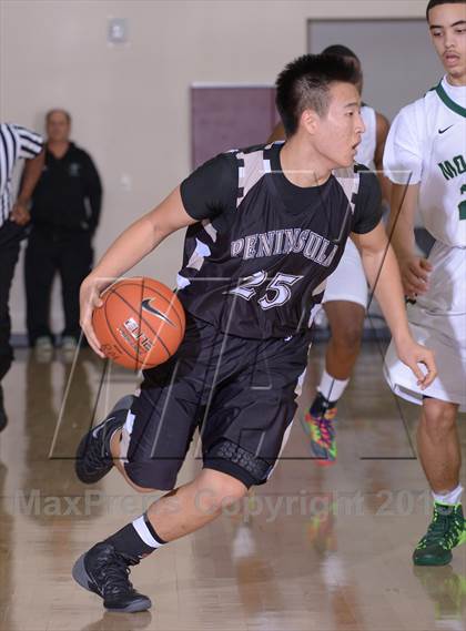 Thumbnail 2 in Palos Verdes Peninsula vs. Moreau Catholic (MaxPreps Holiday Classic) photogallery.