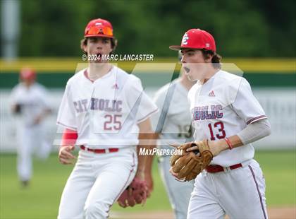 Thumbnail 2 in T.C. Roberson @ Charlotte Catholic (NCHSAA 4A West Regional Final - Game 2) photogallery.