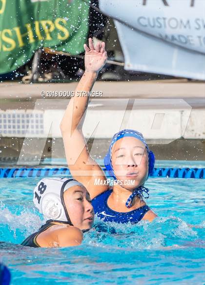 Thumbnail 1 in Mountain View vs. Los Altos (CIF-CCS Division 1 Girls Water Polo Championship) photogallery.