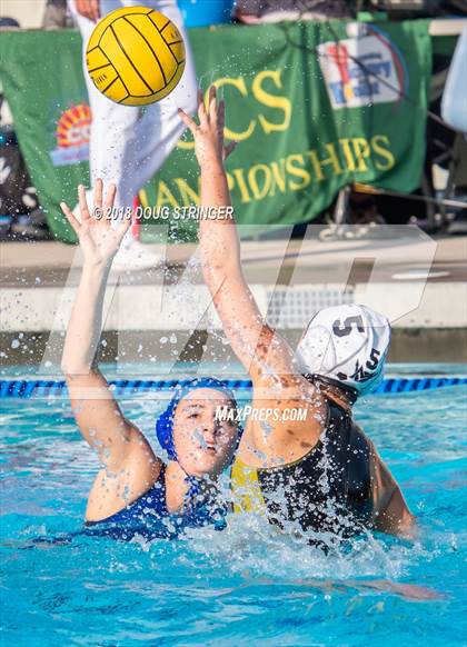 Thumbnail 1 in Mountain View vs. Los Altos (CIF-CCS Division 1 Girls Water Polo Championship) photogallery.