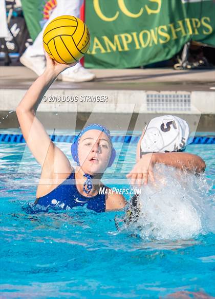 Thumbnail 3 in Mountain View vs. Los Altos (CIF-CCS Division 1 Girls Water Polo Championship) photogallery.