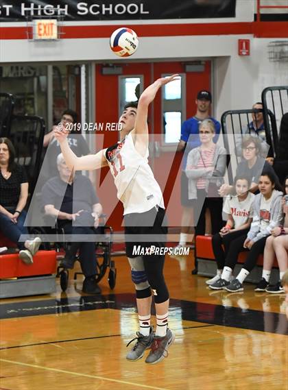 Thumbnail 1 in Lincoln-Way Central @ Marist (IHSA Sectional Semifinal) photogallery.