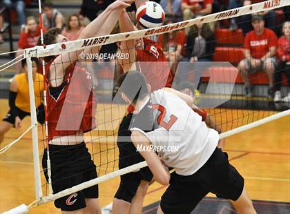 Thumbnail 2 in Lincoln-Way Central @ Marist (IHSA Sectional Semifinal) photogallery.