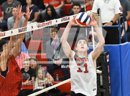 Thumbnail 3 in Lincoln-Way Central @ Marist (IHSA Sectional Semifinal) photogallery.