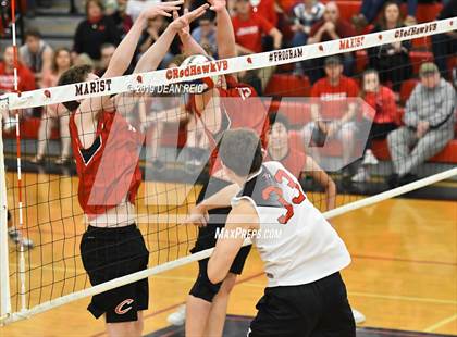 Thumbnail 3 in Lincoln-Way Central @ Marist (IHSA Sectional Semifinal) photogallery.