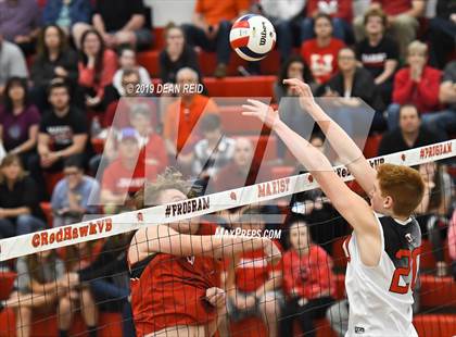 Thumbnail 1 in Lincoln-Way Central @ Marist (IHSA Sectional Semifinal) photogallery.