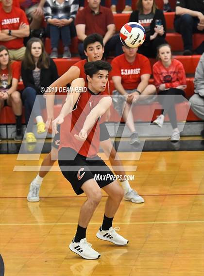 Thumbnail 1 in Lincoln-Way Central @ Marist (IHSA Sectional Semifinal) photogallery.