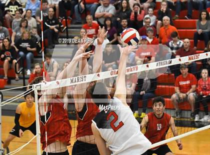 Thumbnail 1 in Lincoln-Way Central @ Marist (IHSA Sectional Semifinal) photogallery.