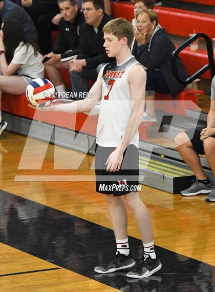 Thumbnail 2 in Lincoln-Way Central @ Marist (IHSA Sectional Semifinal) photogallery.