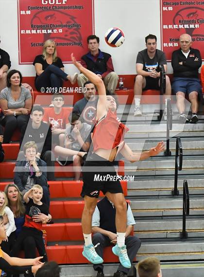 Thumbnail 2 in Lincoln-Way Central @ Marist (IHSA Sectional Semifinal) photogallery.