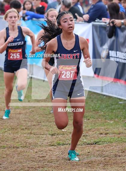 Thumbnail 3 in CIF Central Section Cross Country Championships (Girls D2 Race) photogallery.