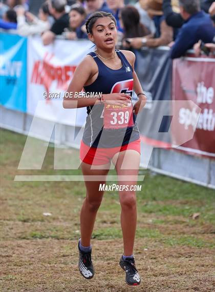 Thumbnail 1 in CIF Central Section Cross Country Championships (Girls D2 Race) photogallery.