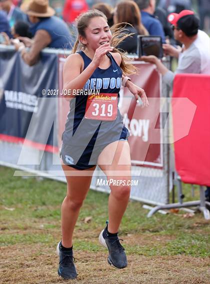 Thumbnail 2 in CIF Central Section Cross Country Championships (Girls D2 Race) photogallery.
