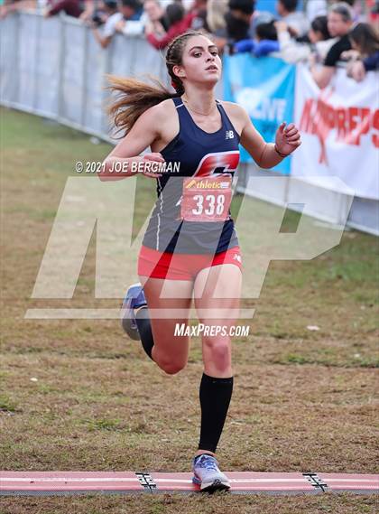 Thumbnail 2 in CIF Central Section Cross Country Championships (Girls D2 Race) photogallery.