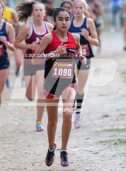 Thumbnail 2 in CIF Central Section Cross Country Championships (Girls D2 Race) photogallery.