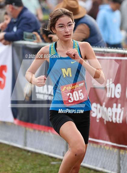 Thumbnail 2 in CIF Central Section Cross Country Championships (Girls D2 Race) photogallery.