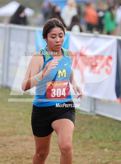 Thumbnail 2 in CIF Central Section Cross Country Championships (Girls D2 Race) photogallery.