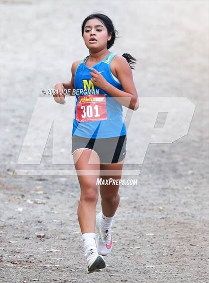 Thumbnail 2 in CIF Central Section Cross Country Championships (Girls D2 Race) photogallery.