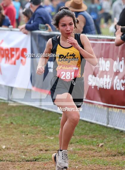 Thumbnail 2 in CIF Central Section Cross Country Championships (Girls D2 Race) photogallery.