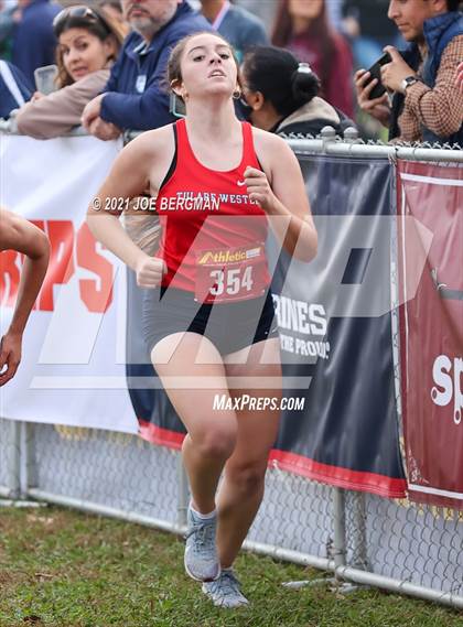 Thumbnail 2 in CIF Central Section Cross Country Championships (Girls D2 Race) photogallery.
