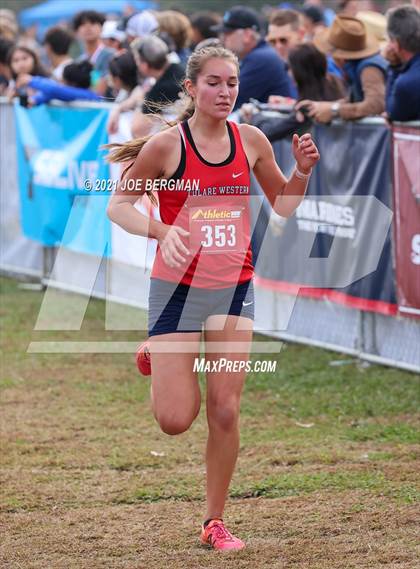 Thumbnail 1 in CIF Central Section Cross Country Championships (Girls D2 Race) photogallery.
