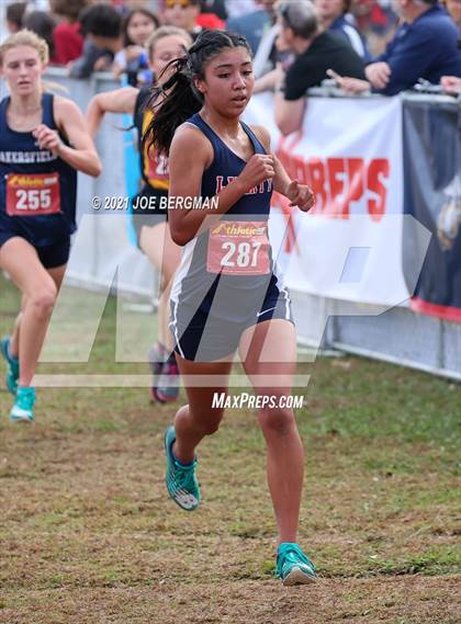 Thumbnail 2 in CIF Central Section Cross Country Championships (Girls D2 Race) photogallery.