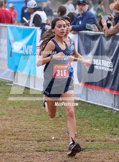 Thumbnail 1 in CIF Central Section Cross Country Championships (Girls D2 Race) photogallery.