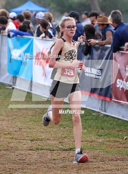 Thumbnail 3 in CIF Central Section Cross Country Championships (Girls D2 Race) photogallery.