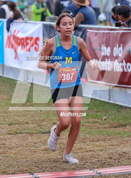 Thumbnail 2 in CIF Central Section Cross Country Championships (Girls D2 Race) photogallery.