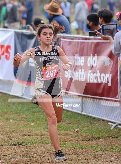 Thumbnail 2 in CIF Central Section Cross Country Championships (Girls D2 Race) photogallery.