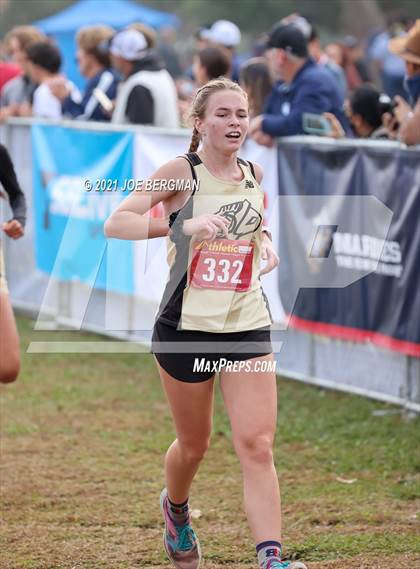 Thumbnail 2 in CIF Central Section Cross Country Championships (Girls D2 Race) photogallery.