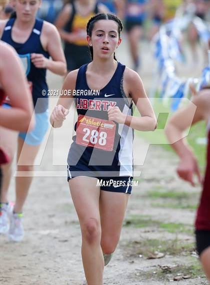 Thumbnail 2 in CIF Central Section Cross Country Championships (Girls D2 Race) photogallery.