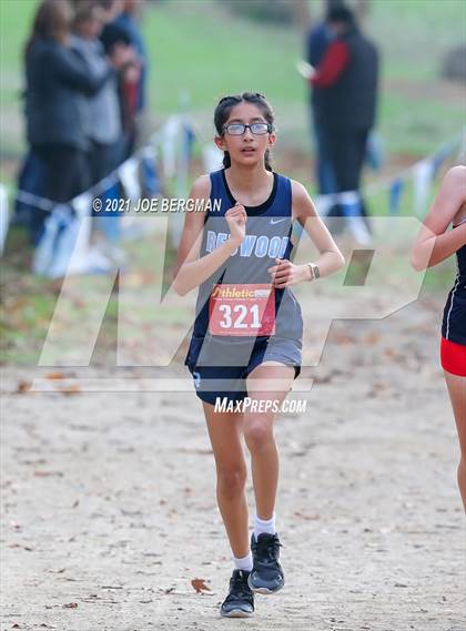 Thumbnail 3 in CIF Central Section Cross Country Championships (Girls D2 Race) photogallery.