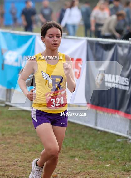 Thumbnail 2 in CIF Central Section Cross Country Championships (Girls D2 Race) photogallery.