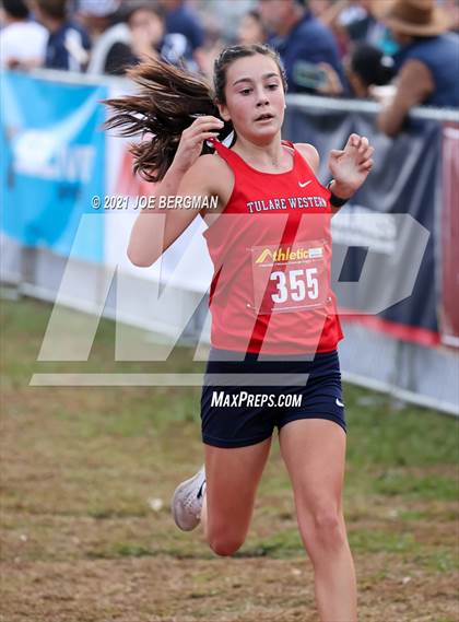 Thumbnail 3 in CIF Central Section Cross Country Championships (Girls D2 Race) photogallery.