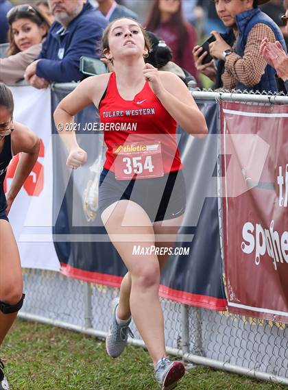 Thumbnail 3 in CIF Central Section Cross Country Championships (Girls D2 Race) photogallery.