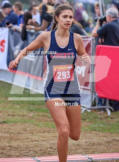 Thumbnail 3 in CIF Central Section Cross Country Championships (Girls D2 Race) photogallery.