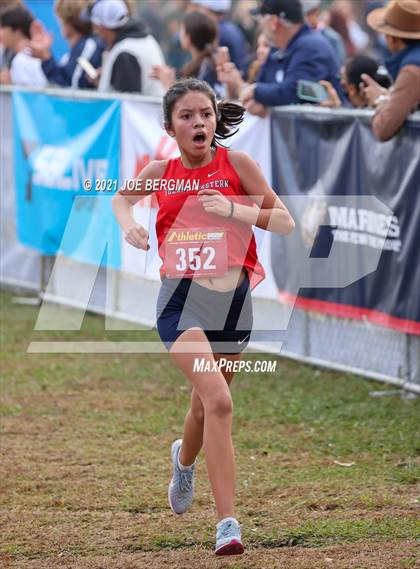 Thumbnail 1 in CIF Central Section Cross Country Championships (Girls D2 Race) photogallery.